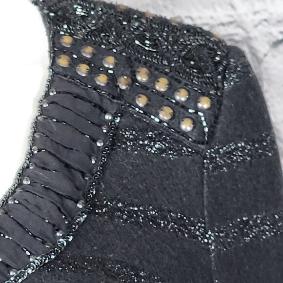 Yigal Azrouel Black Woolen Sheath Dress, Women's 4 - Picture 5 of 12